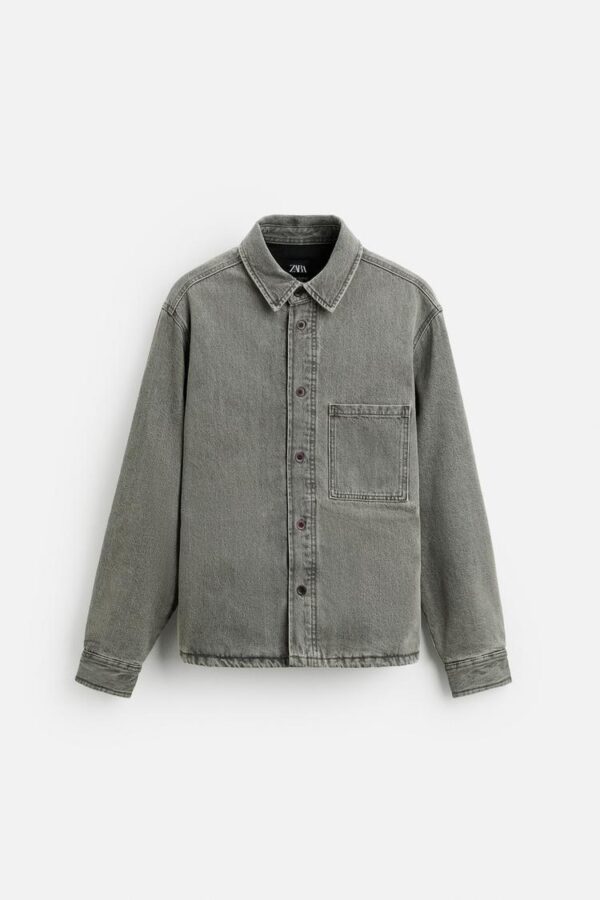 پیراهن روپوش FADED DENIM زارا
