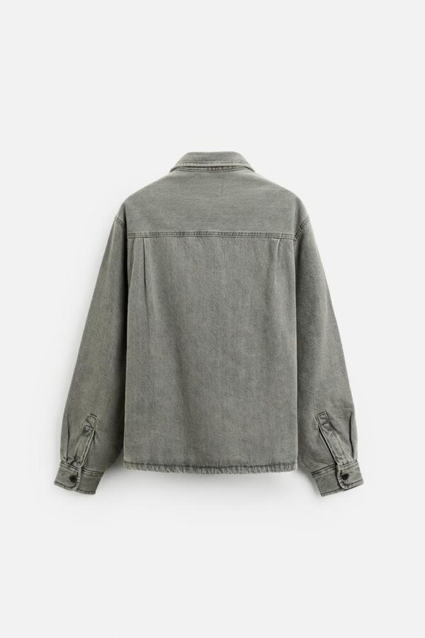 پیراهن روپوش FADED DENIM زارا - Image 2