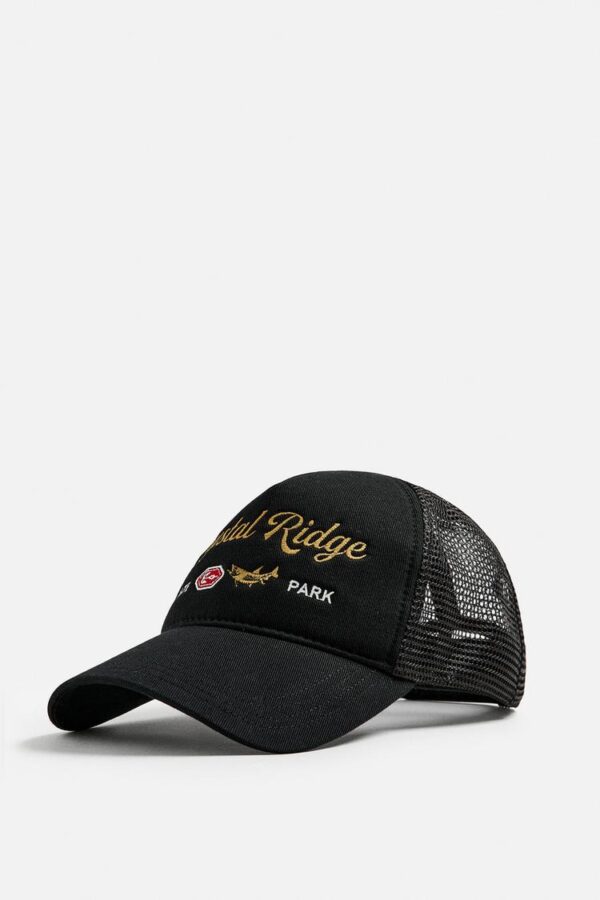 کلاه کپ CONTRAST EMBROIDERY زارا - Image 2